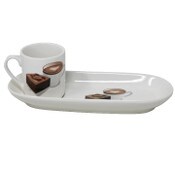 Wholesale - 2pc BROWNIE COFFEE TRAY MAISON SUCASA C/P 24, UPC: 810094754518